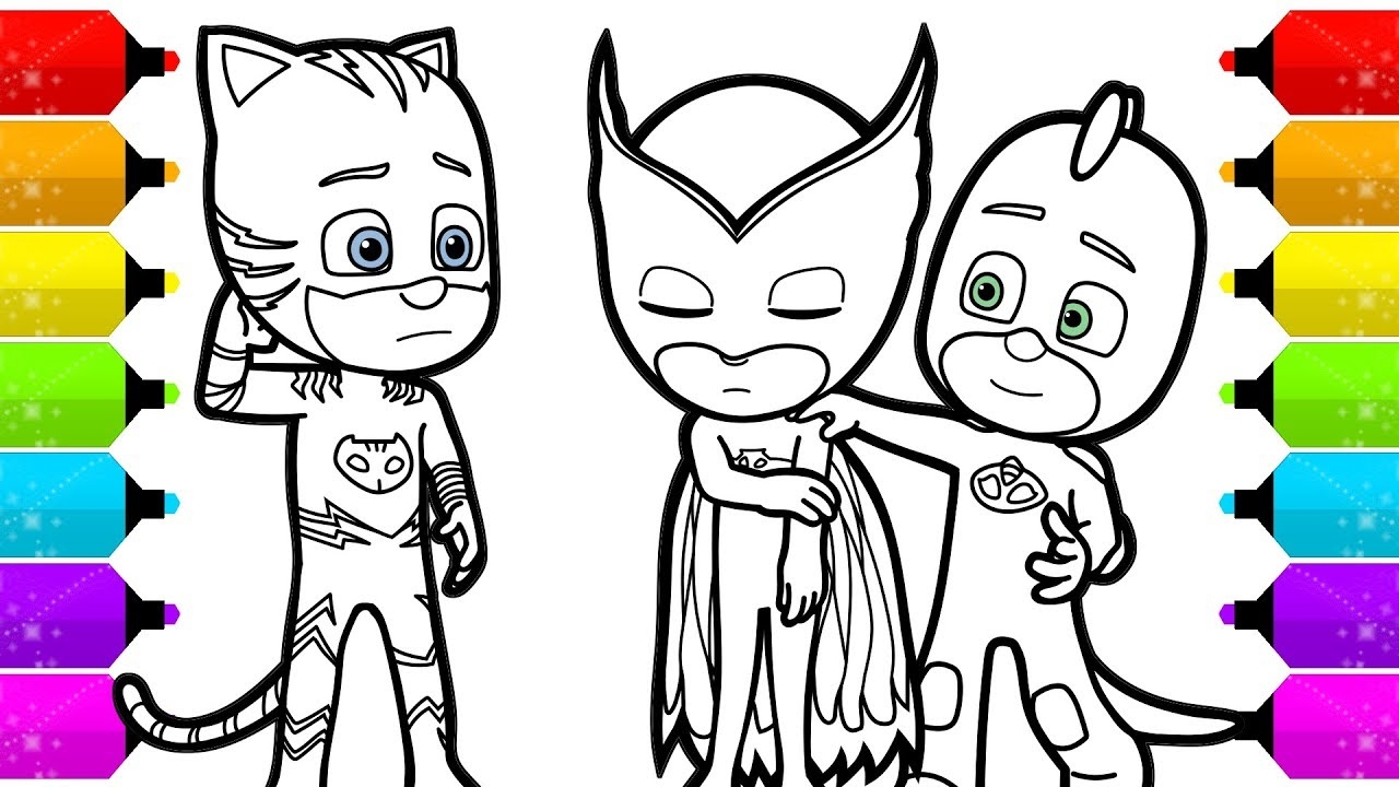 pj masks coloring pages pj masks coloring pages
