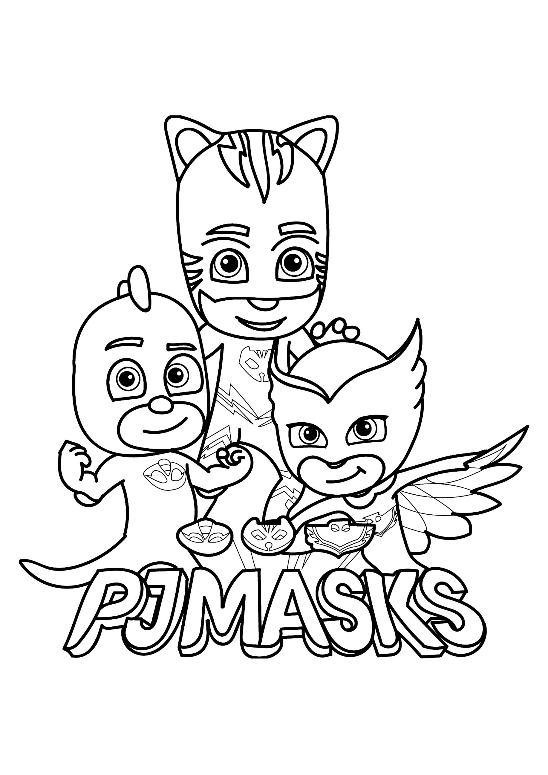 PJ Masks Proud And Strong PJ Masks Coloring Pages