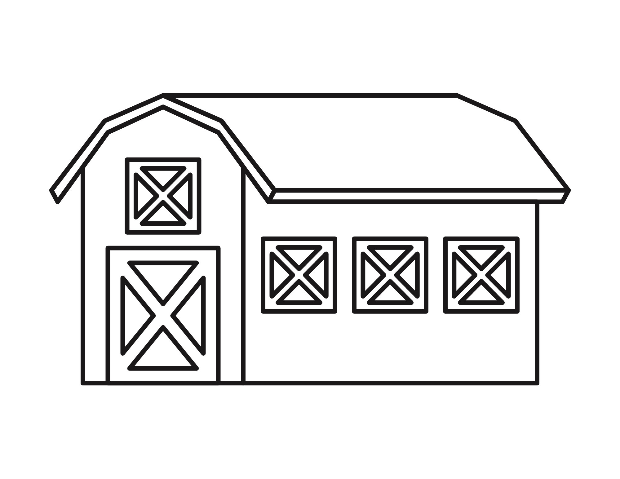 coloring pages of barns coloring pages of barns