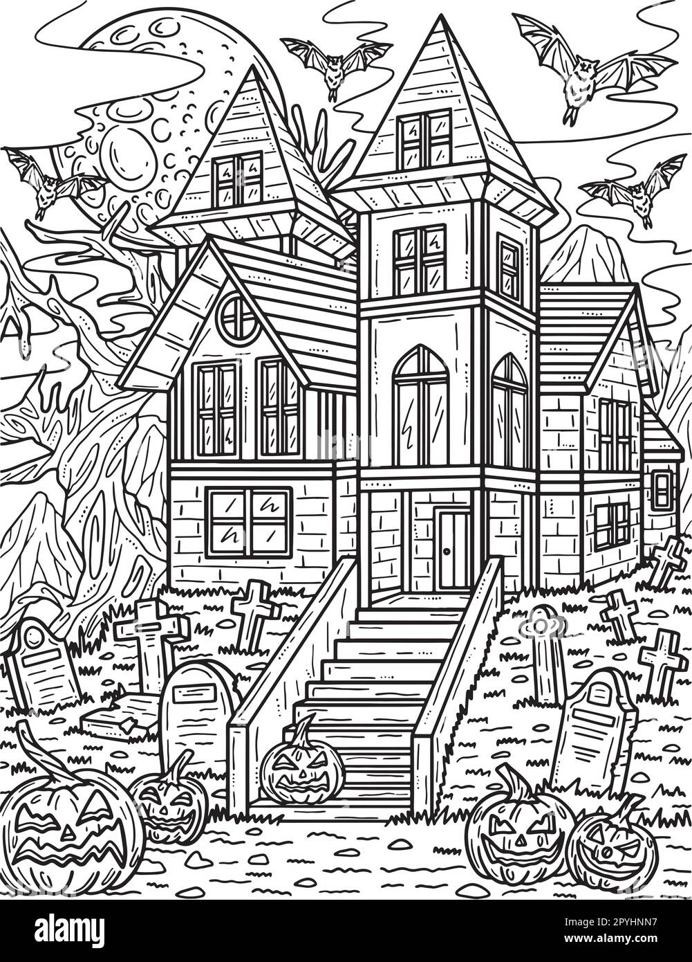 Pumpkin House Coloring Page For Adults Hi res Stock Photography And Images Alamy Pumpkin House Coloring Page For Adults Hi res Stock Photography And Images Alamy