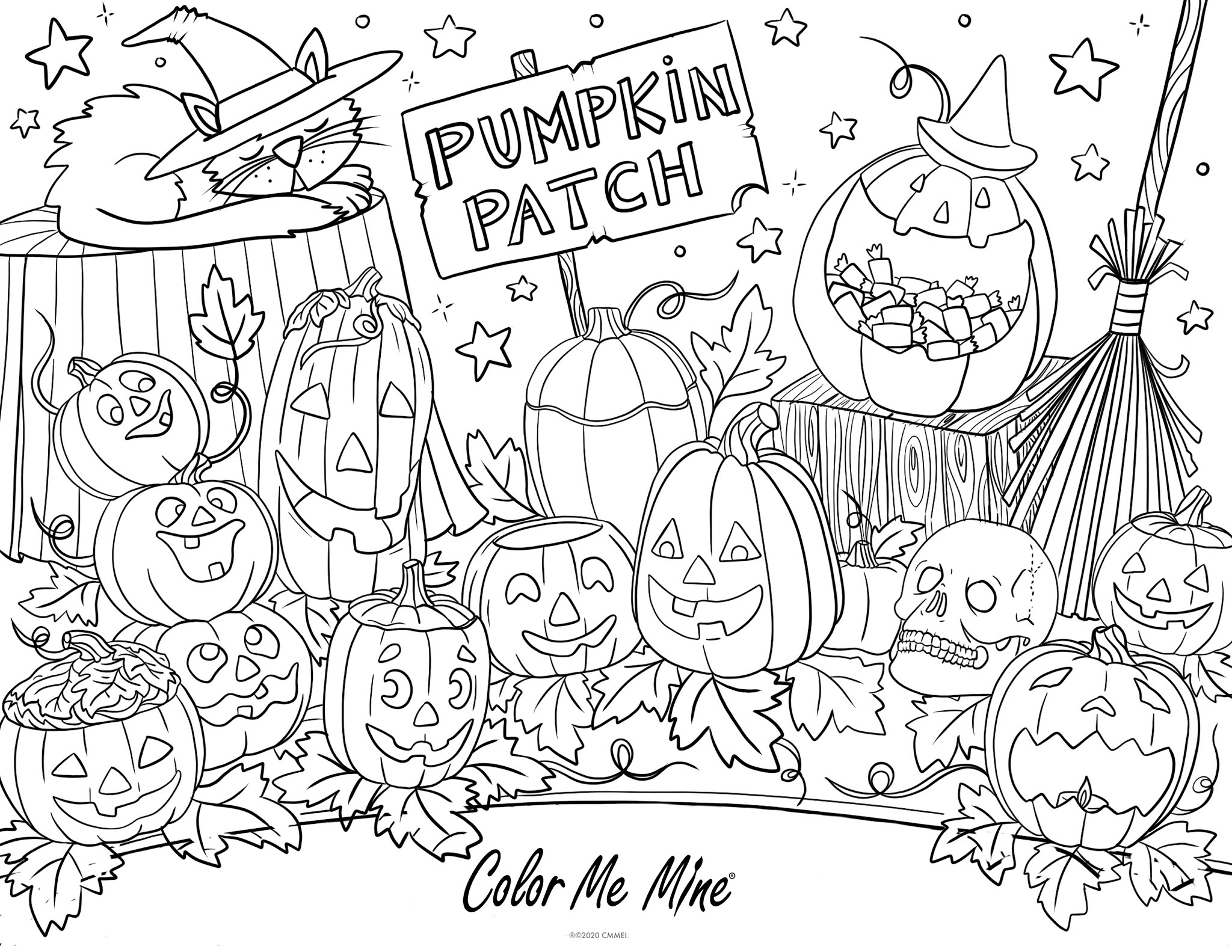 Pumpkin Patch Coloring Sheet Fish Creek Pumpkin Patch Coloring Sheet Fish Creek