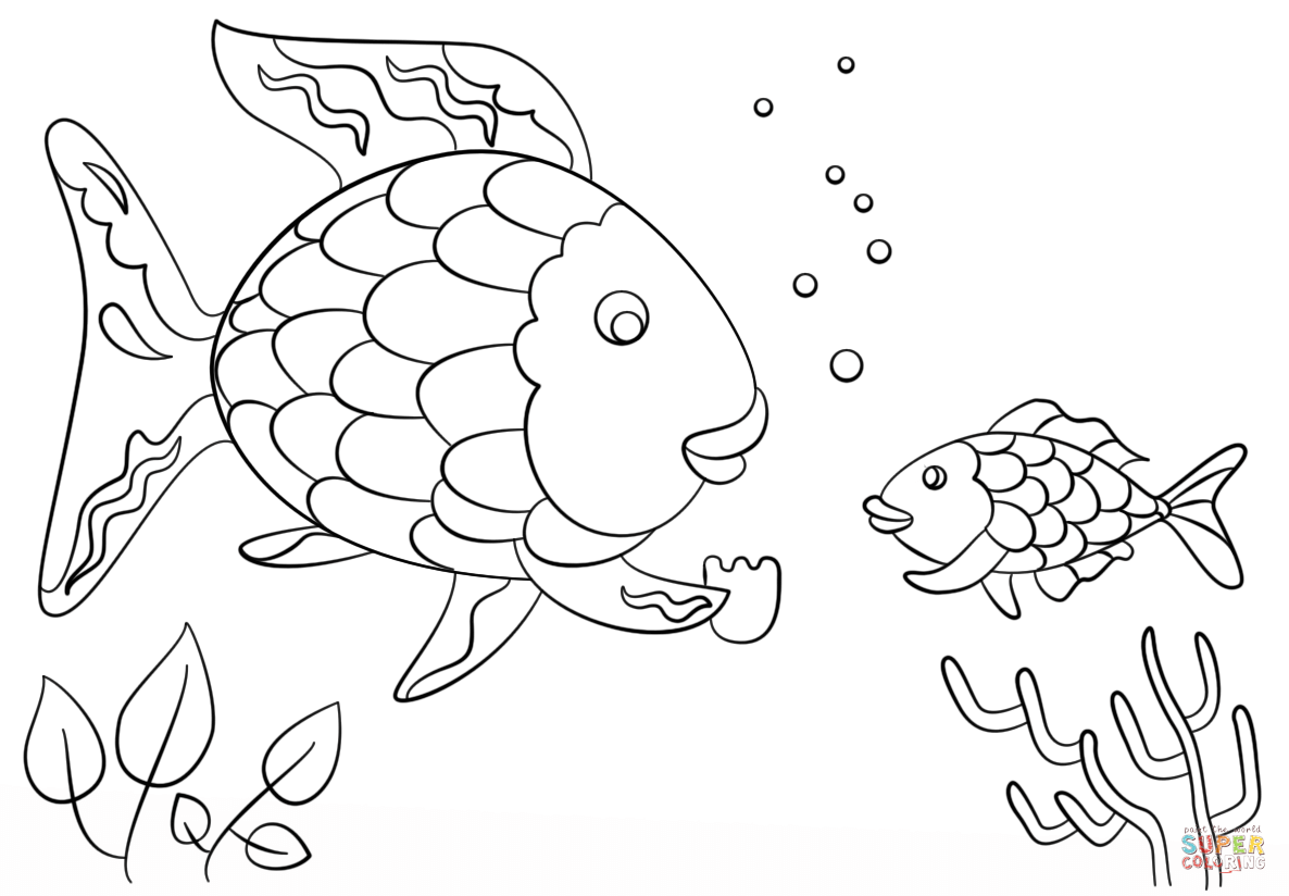 Rainbow Fish 5 Free Printable Coloring Pages