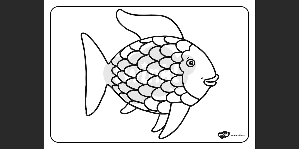 Rainbow Fish Coloring Sheets Rainbow Fish Coloring Sheets