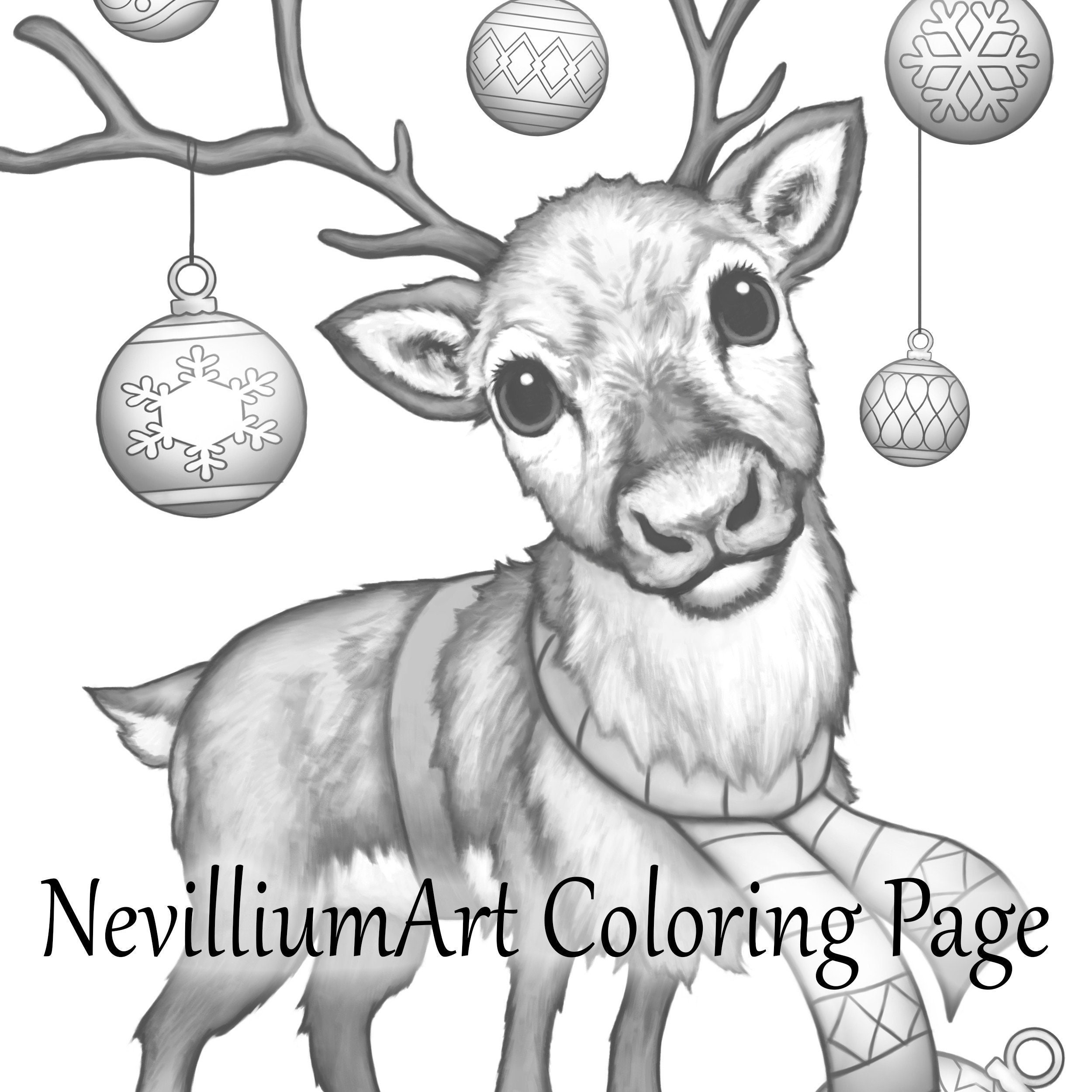reindeer pictures to color reindeer pictures to color