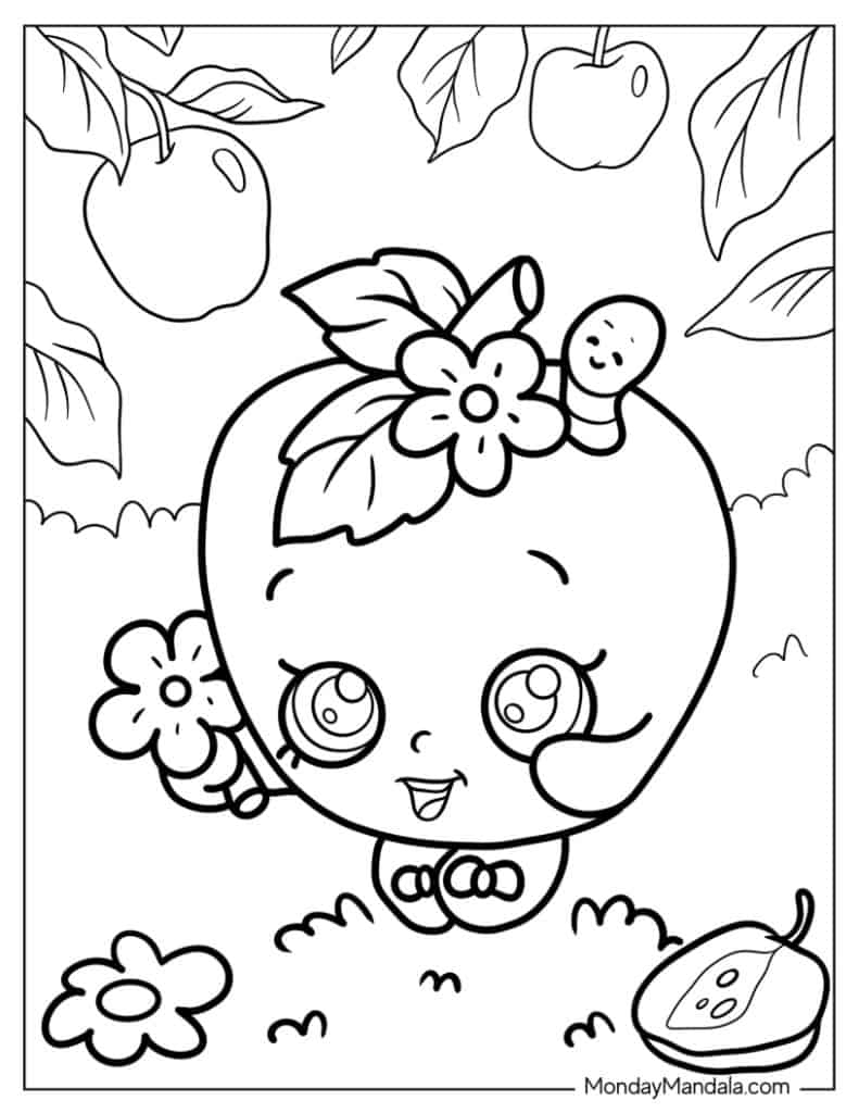 coloring pages for shopkins