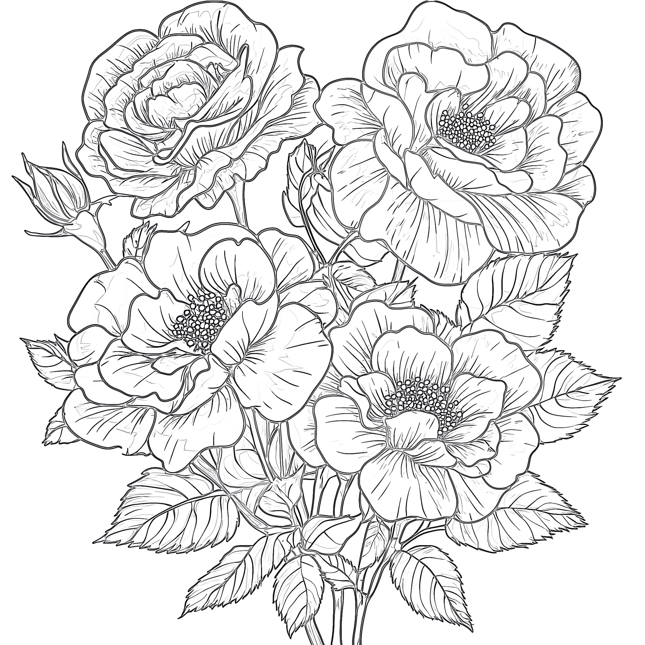 flower colouring pages printable flower colouring pages printable