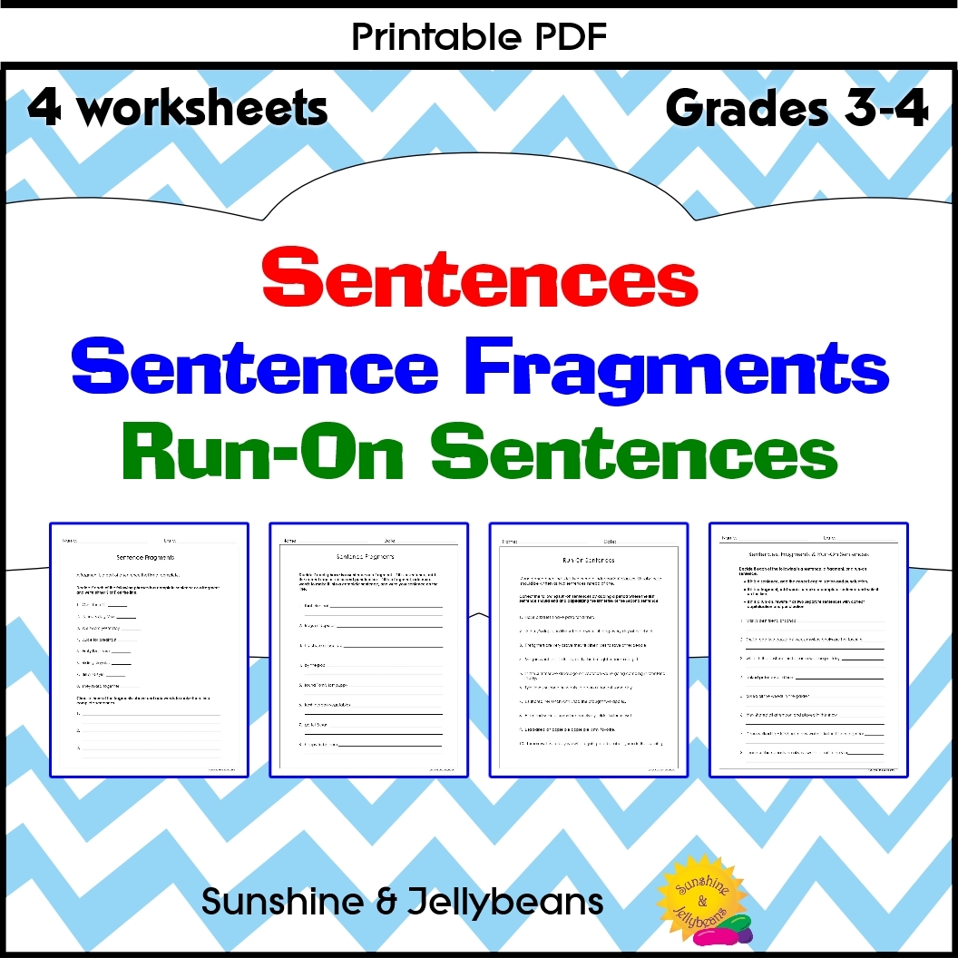 sentence and sentence fragment worksheet