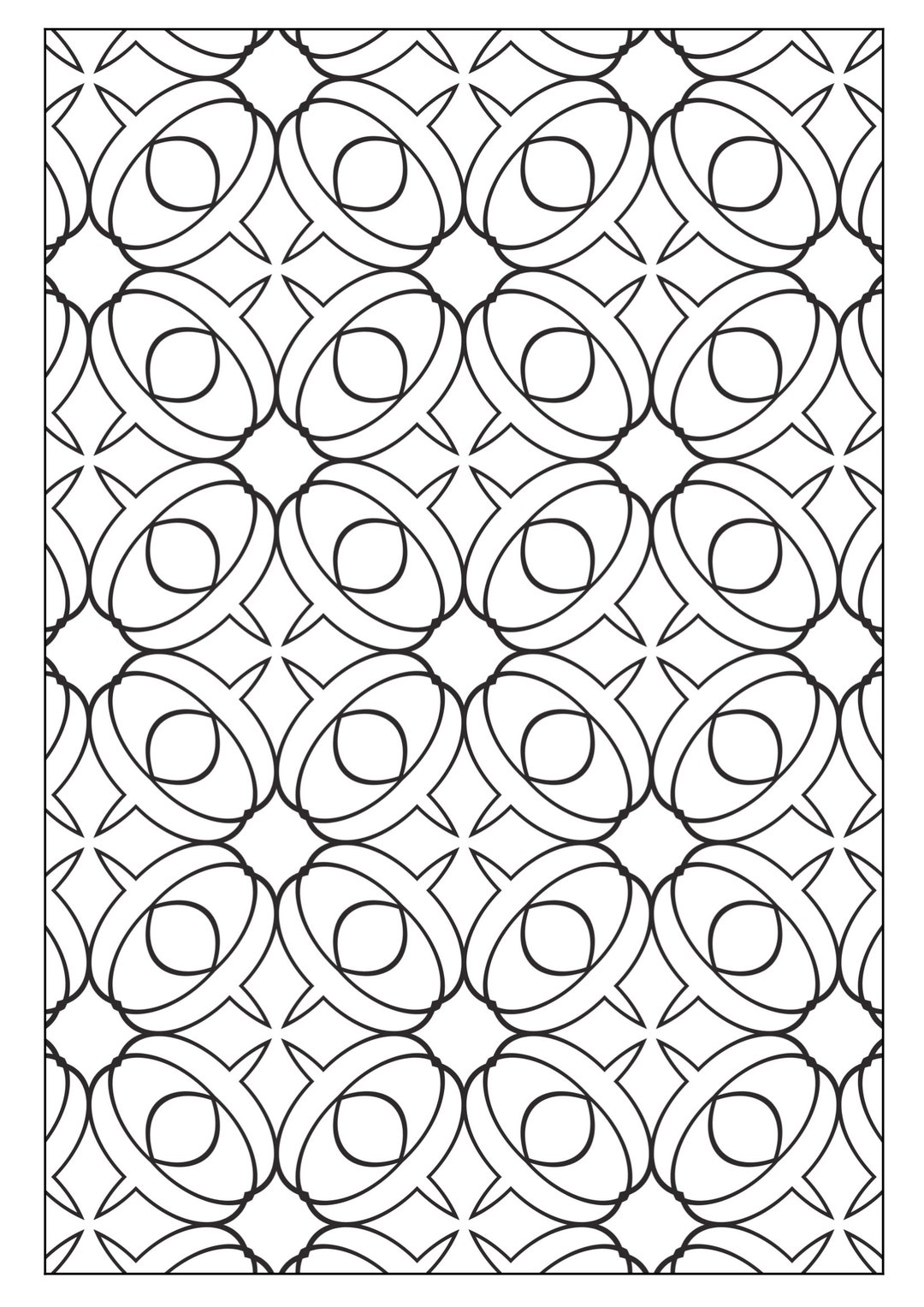 geometric design coloring pages