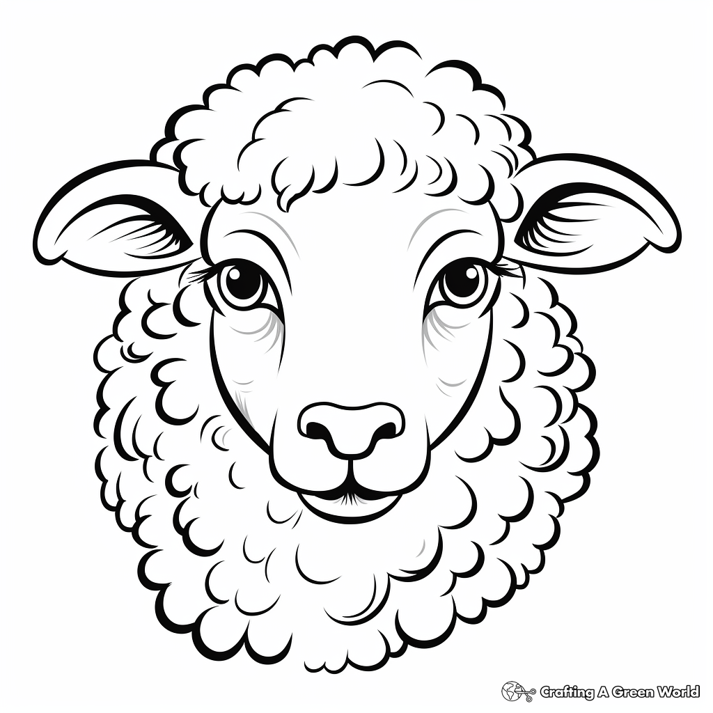 coloring pages of sheep