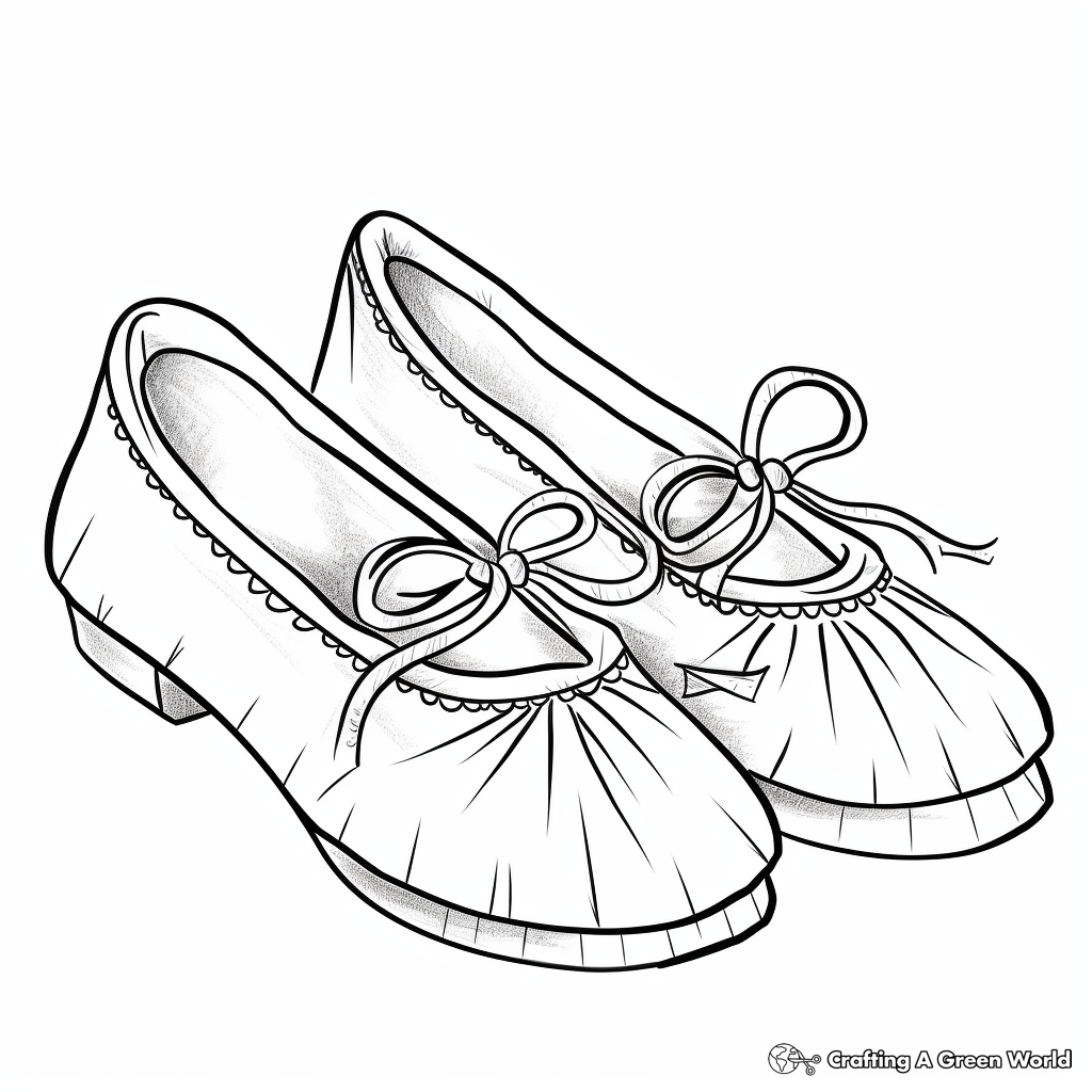 Shoe Coloring Pages Free Printable 