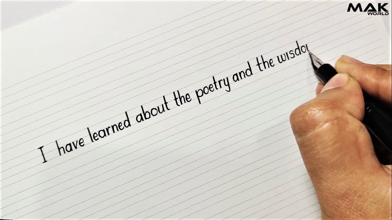 Simple Handwriting Practice In English Handwriting Easy And Simple Handwriting In English YouTube