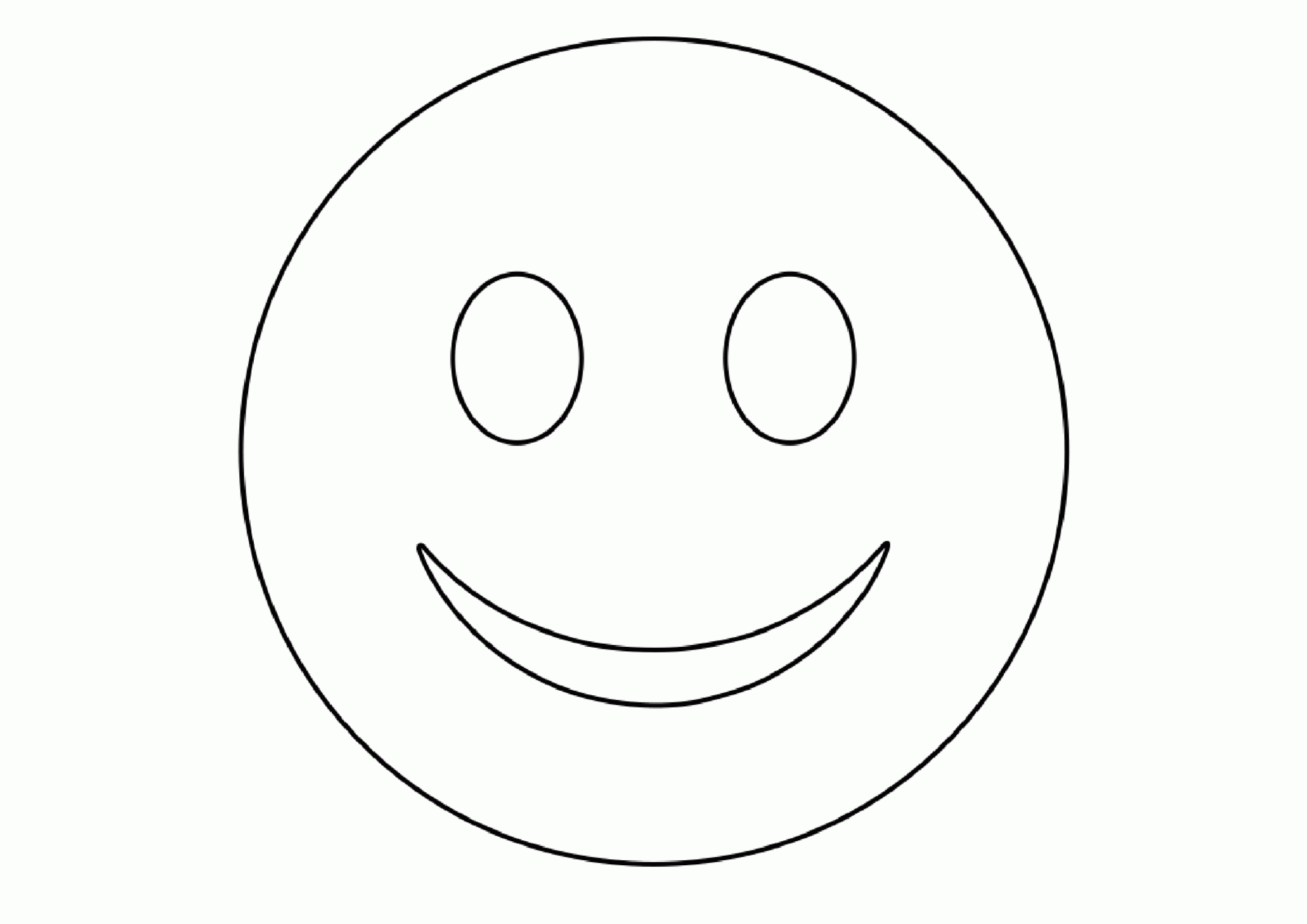 happy face coloring page