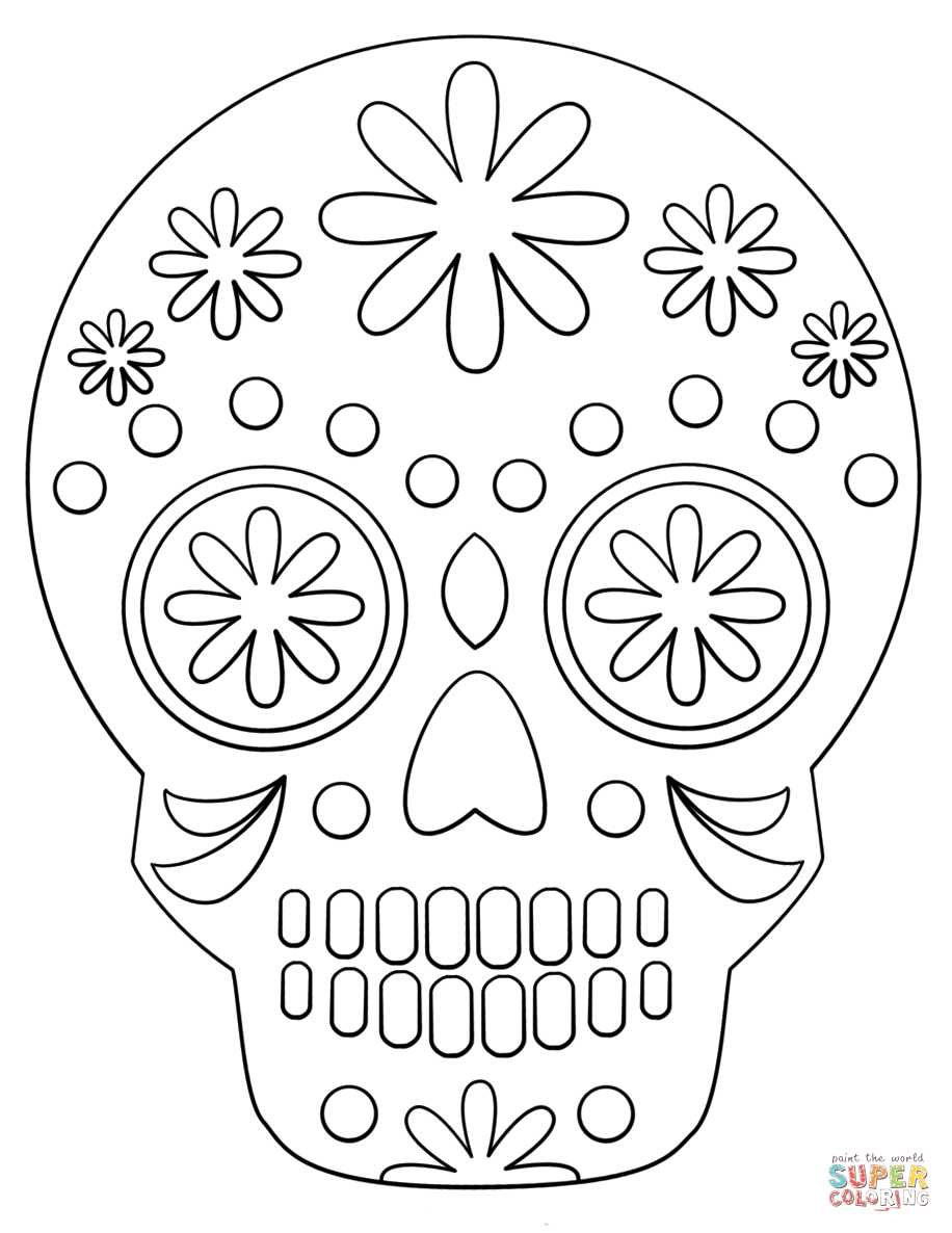sugar skull coloring pages sugar skull coloring pages
