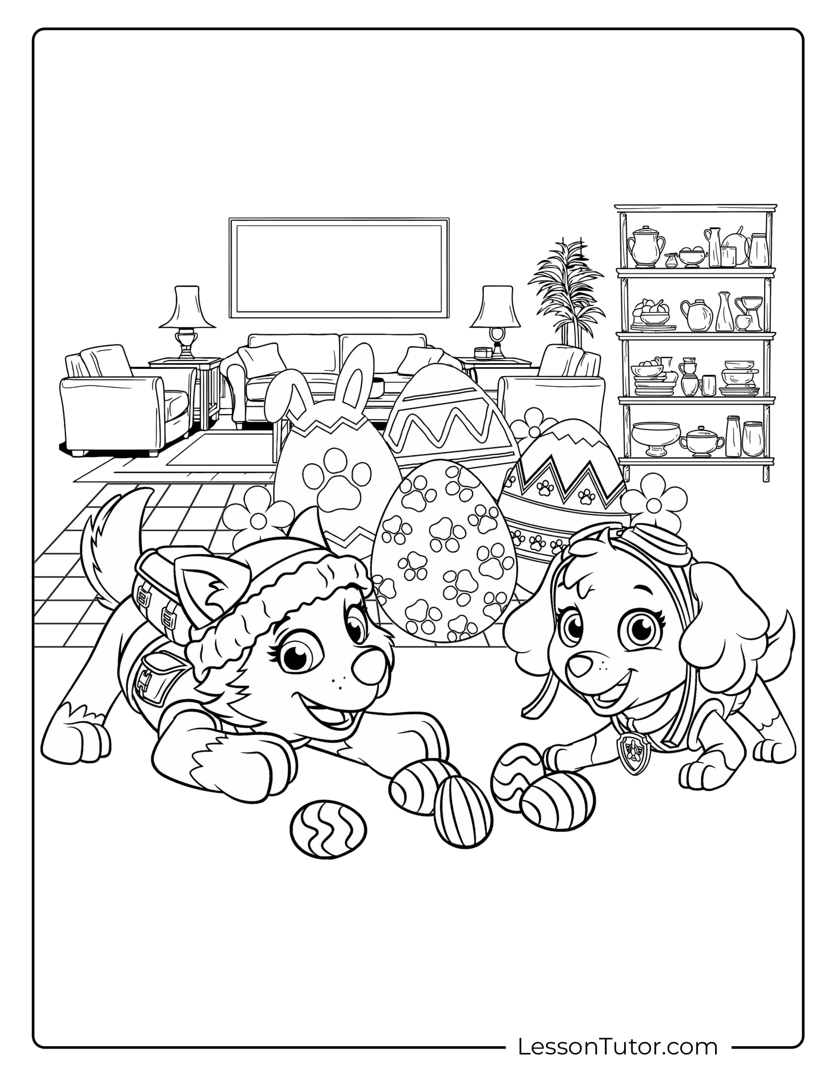 paw patrol skye coloring pages