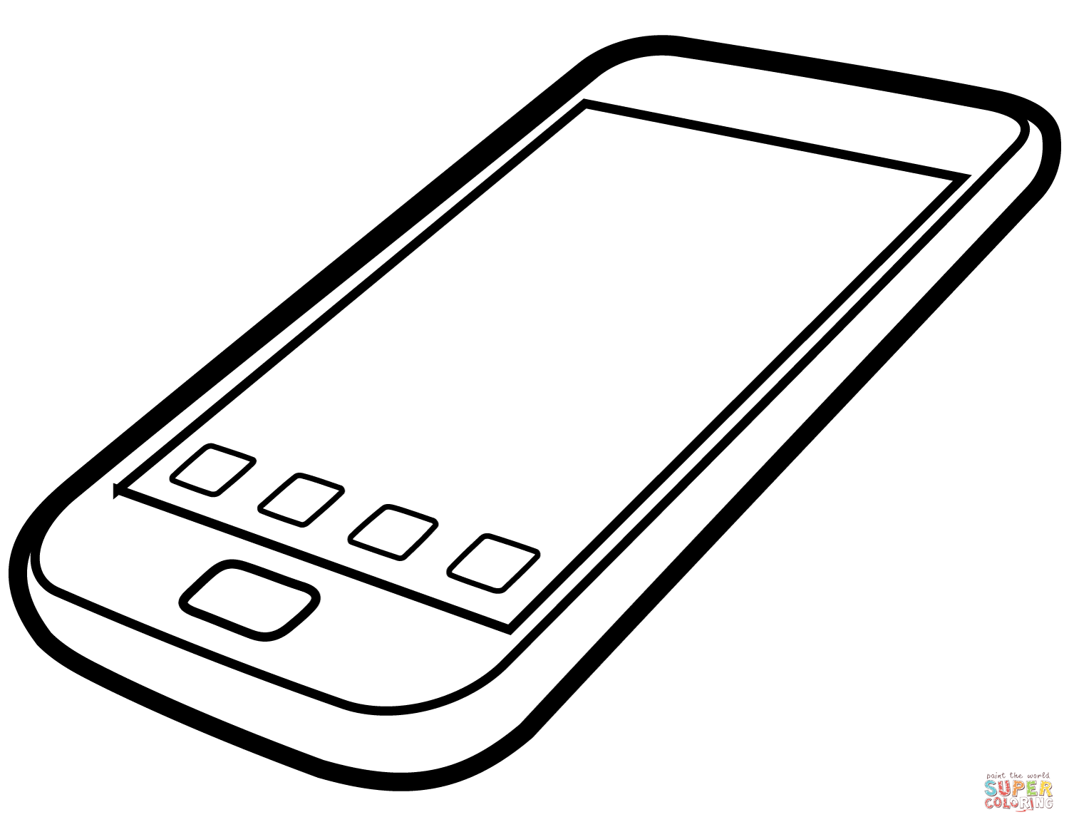 Smartphone Coloring Page Free Printable Smartphone Coloring Page Free Printable