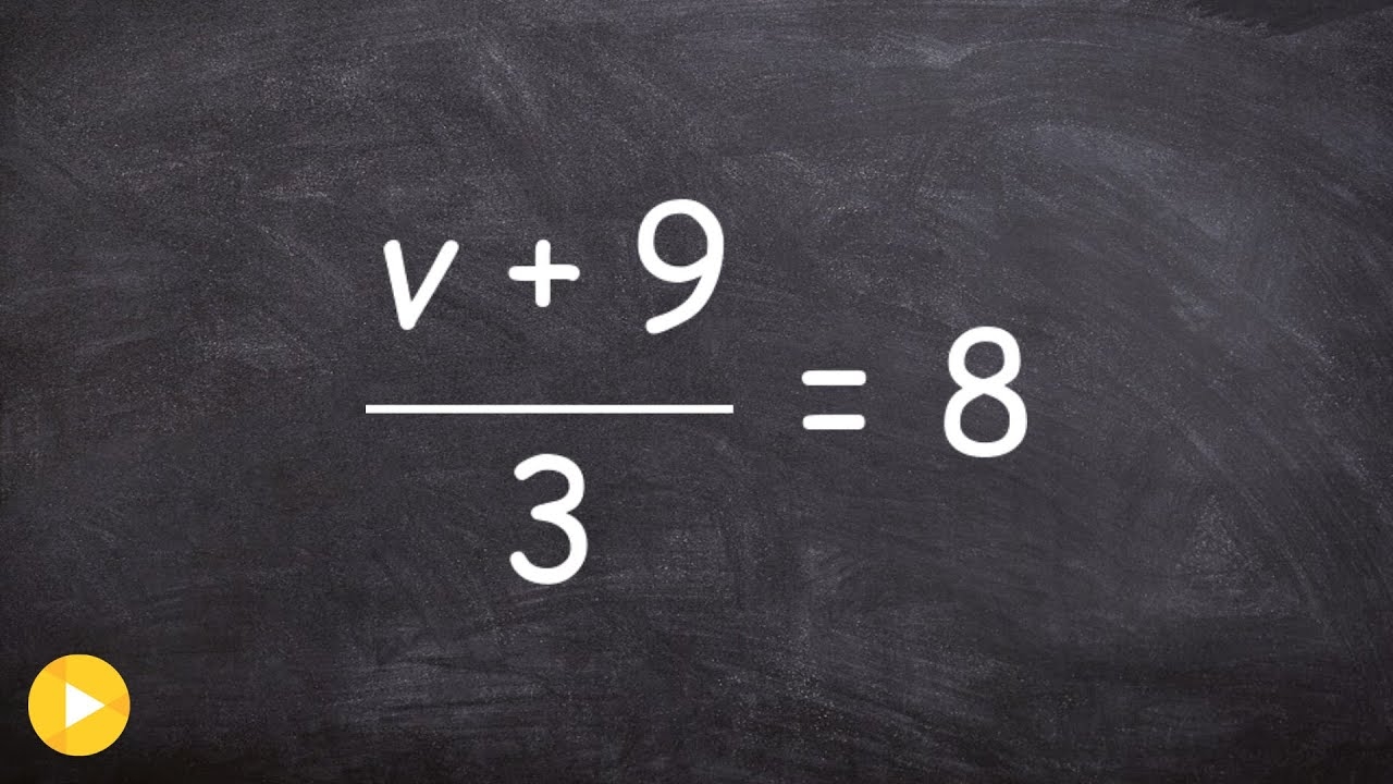 Solving A Two Step Equation With Division YouTube