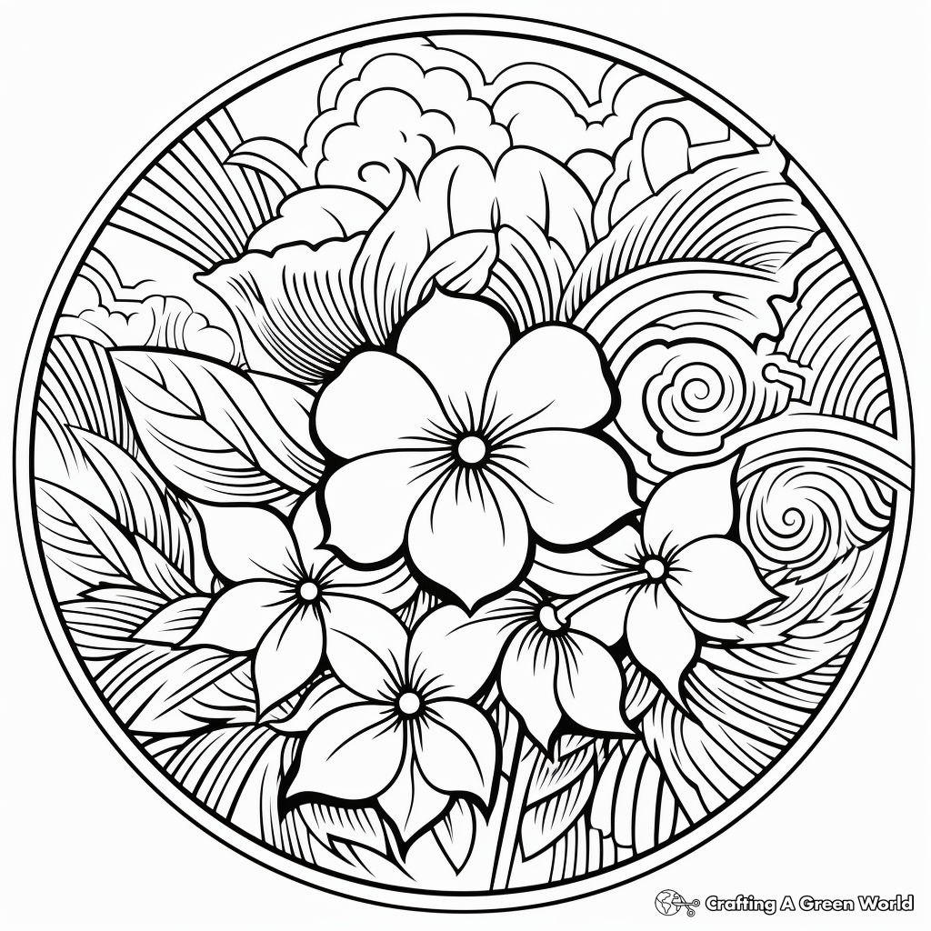 Summer Mandala Coloring Pages Free Printable Summer Mandala Coloring Pages Free Printable