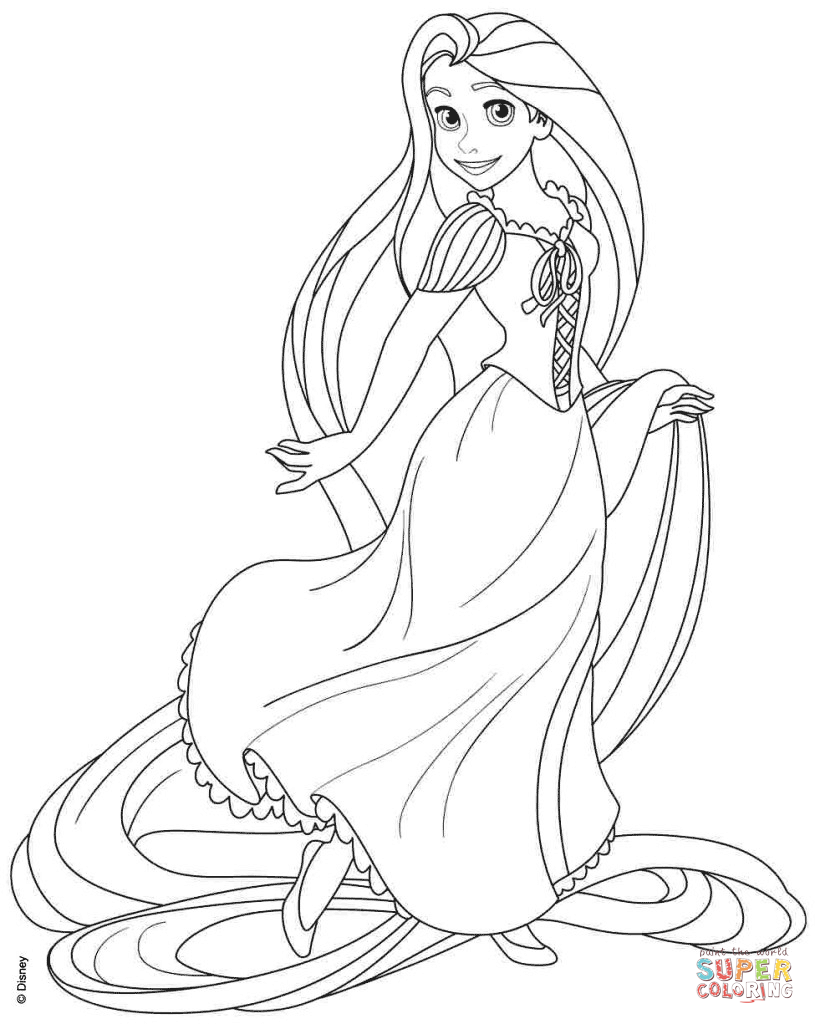 Tangled 20 Free Printable Coloring Pages