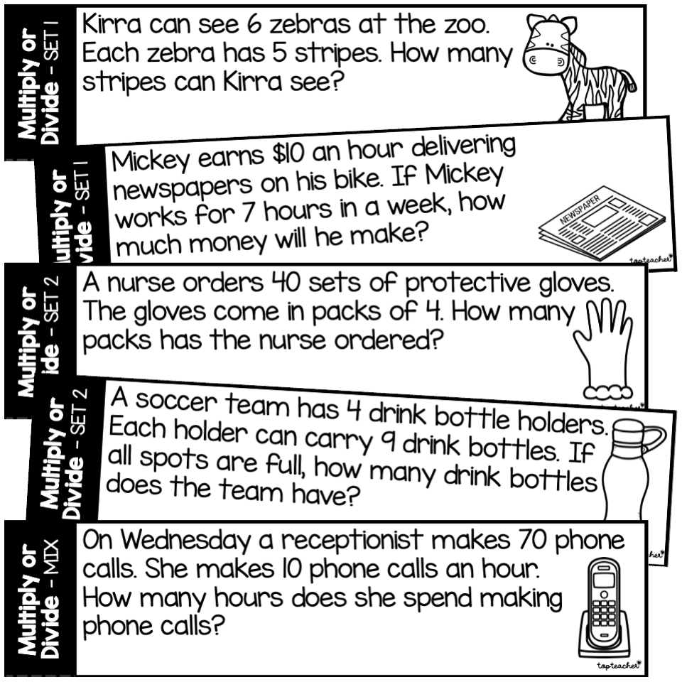 To Multiply Or To Divide Mixed Word Problems Top Teacher