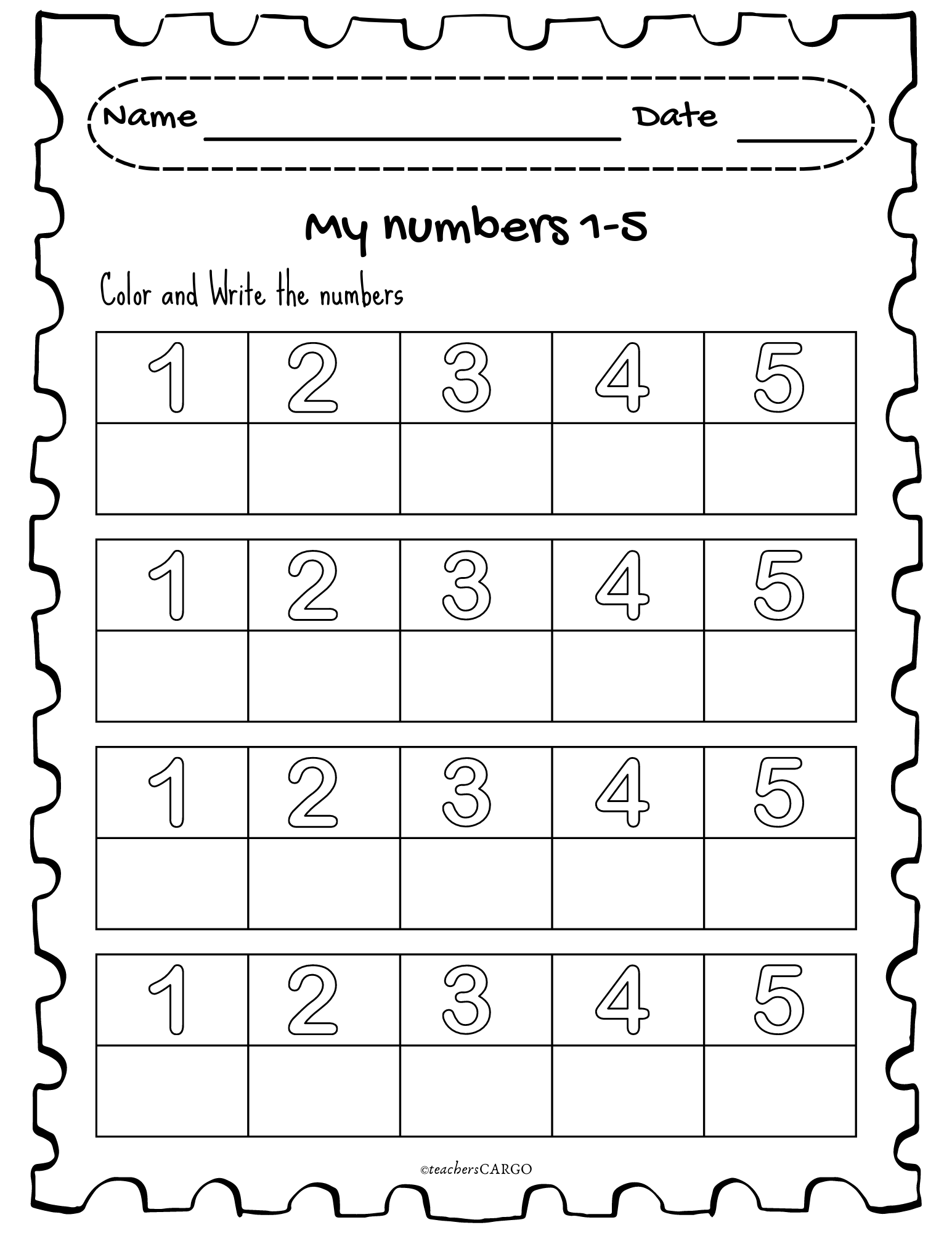 Tracing Numbers 1 5 Number Tracing Worksheets Numbers 1 5 Made By Teachers