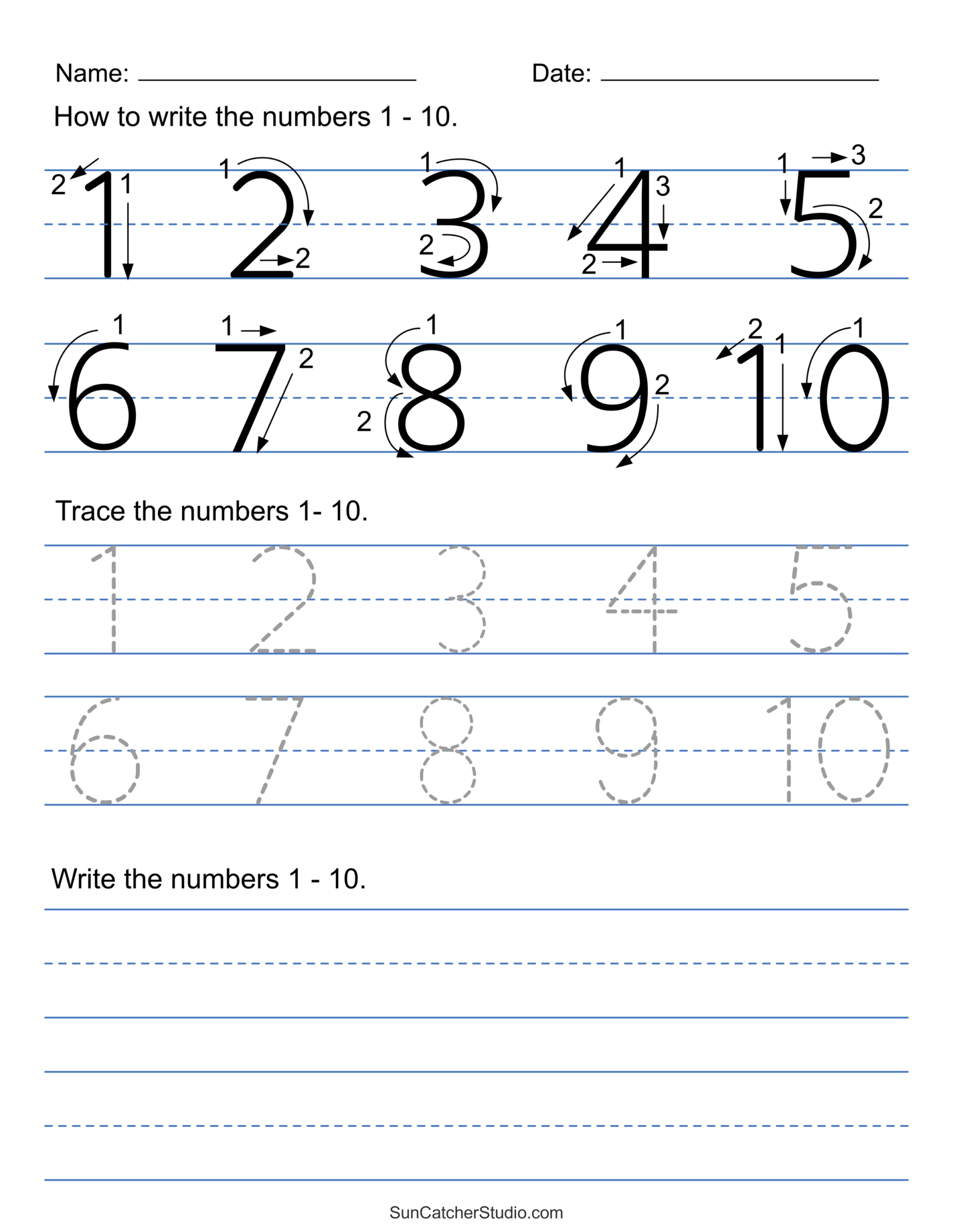 free printable traceable numbers