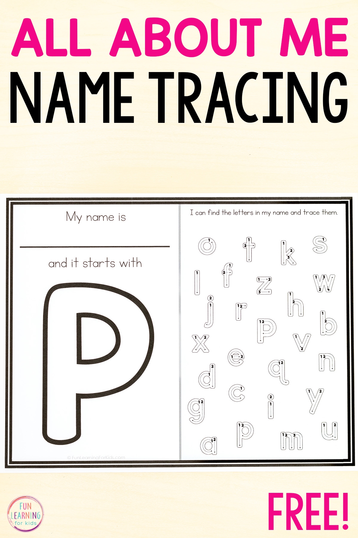 Tracing The Letters In My Name Worksheets