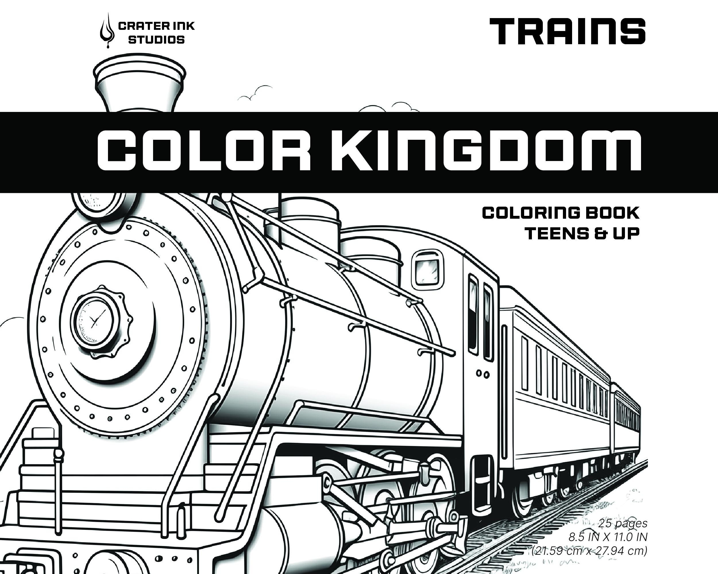 coloring book pages of trains coloring book pages of trains