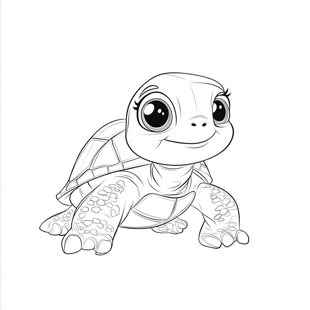 colouring pages of turtles