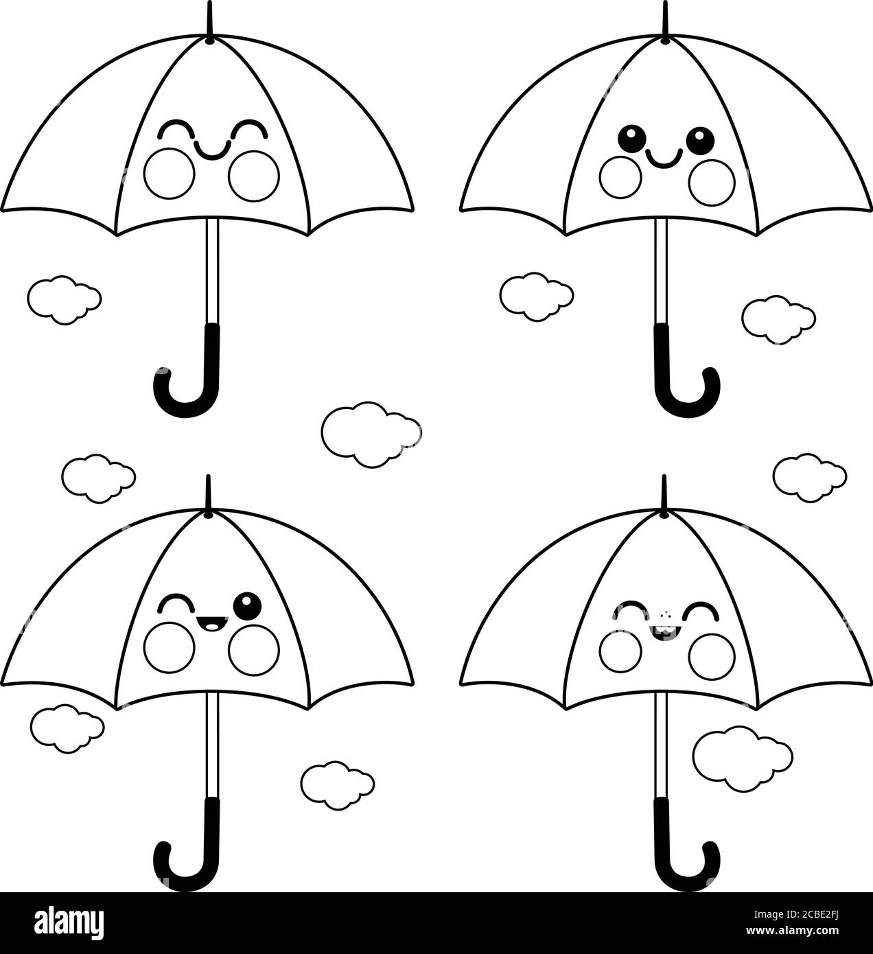 coloring page of an umbrella coloring page of an umbrella