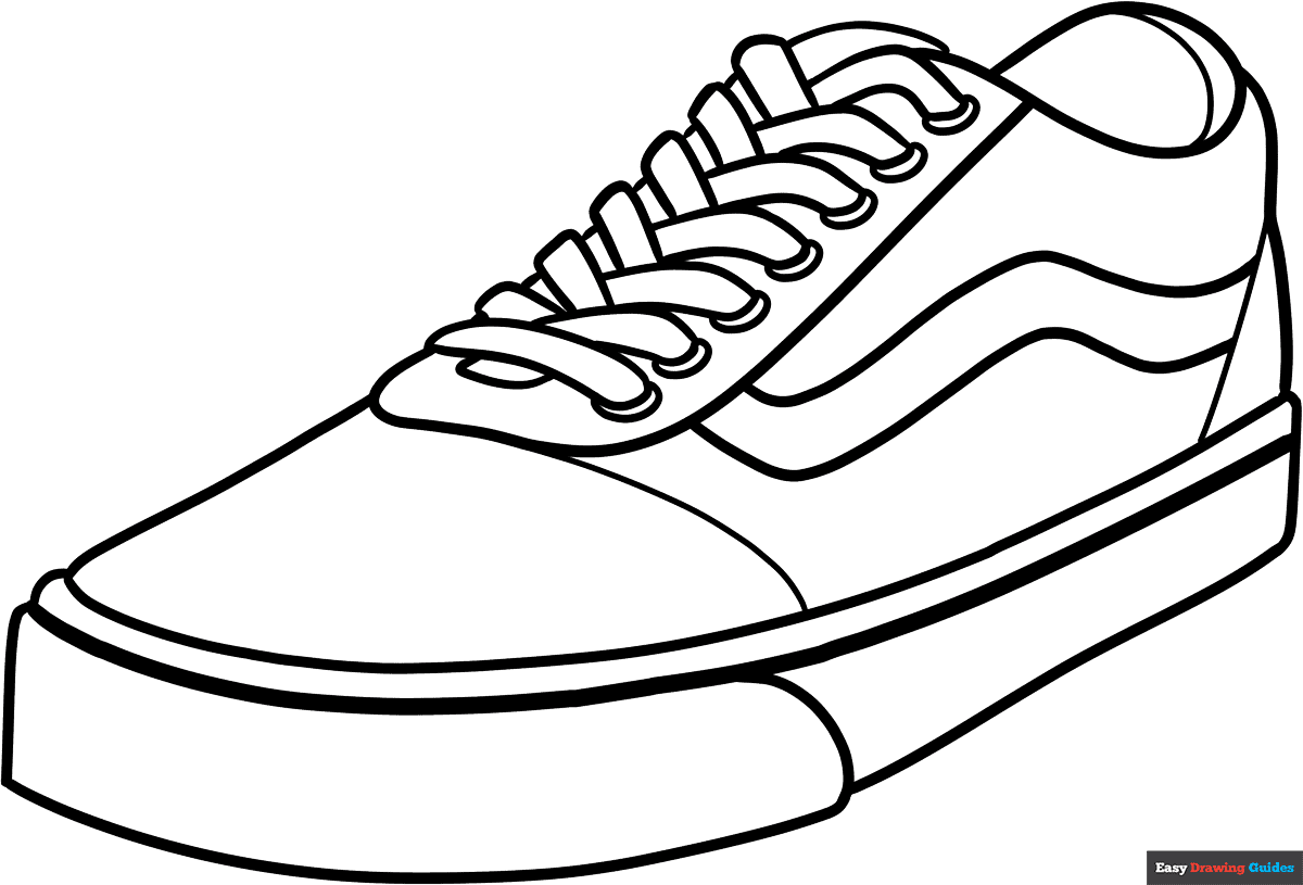 coloring shoes printable easy