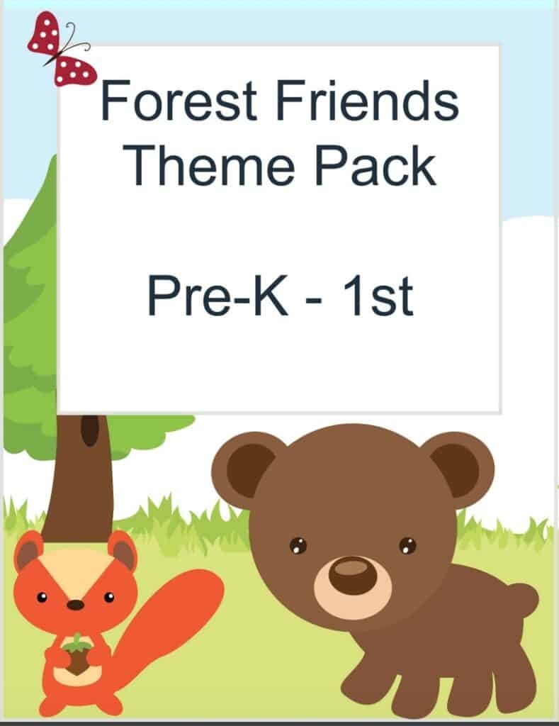 Woodlands Forest Friends Printable Preschool Set